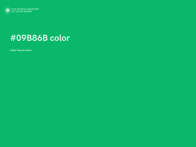 #09B86B color image