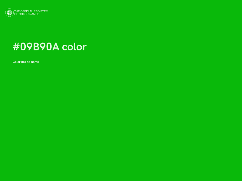 #09B90A color image