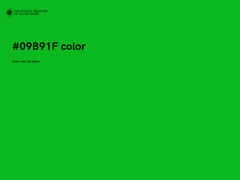 #09B91F color image
