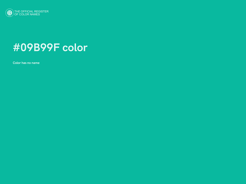 #09B99F color image