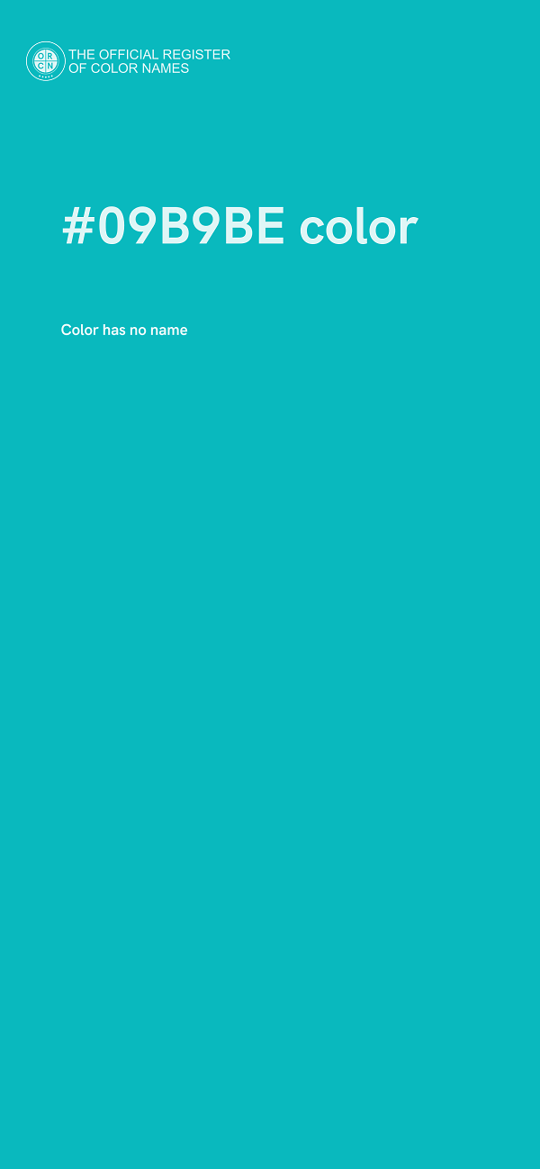 #09B9BE color image