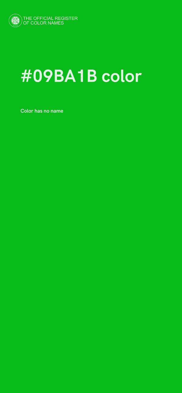 #09BA1B color image
