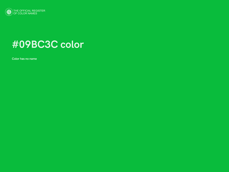 #09BC3C color image