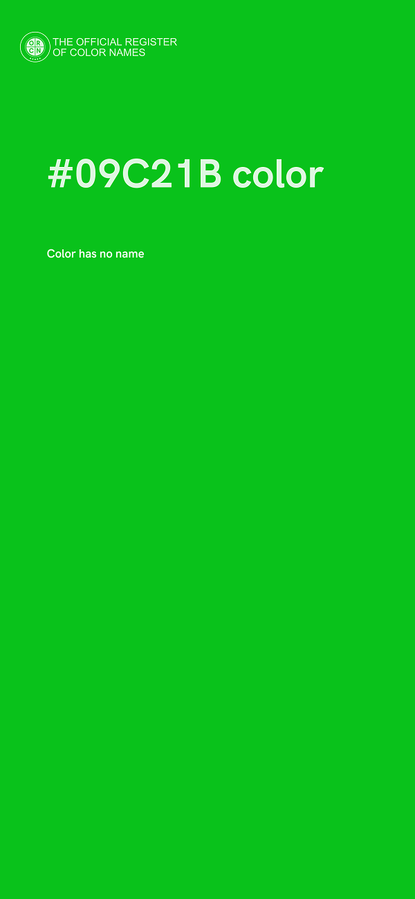 #09C21B color image