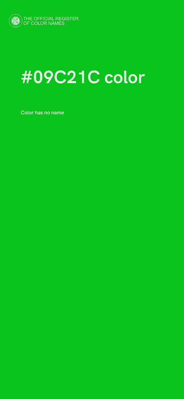 #09C21C color image