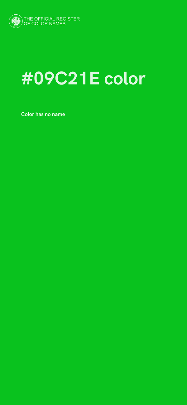 #09C21E color image