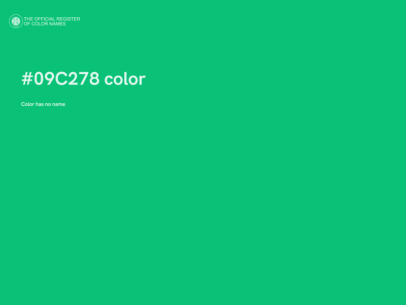 #09C278 color image
