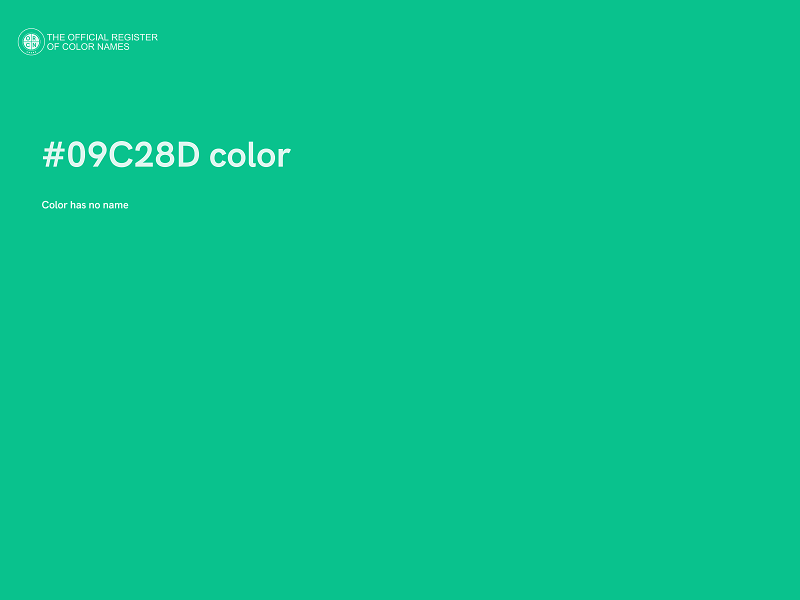 #09C28D color image