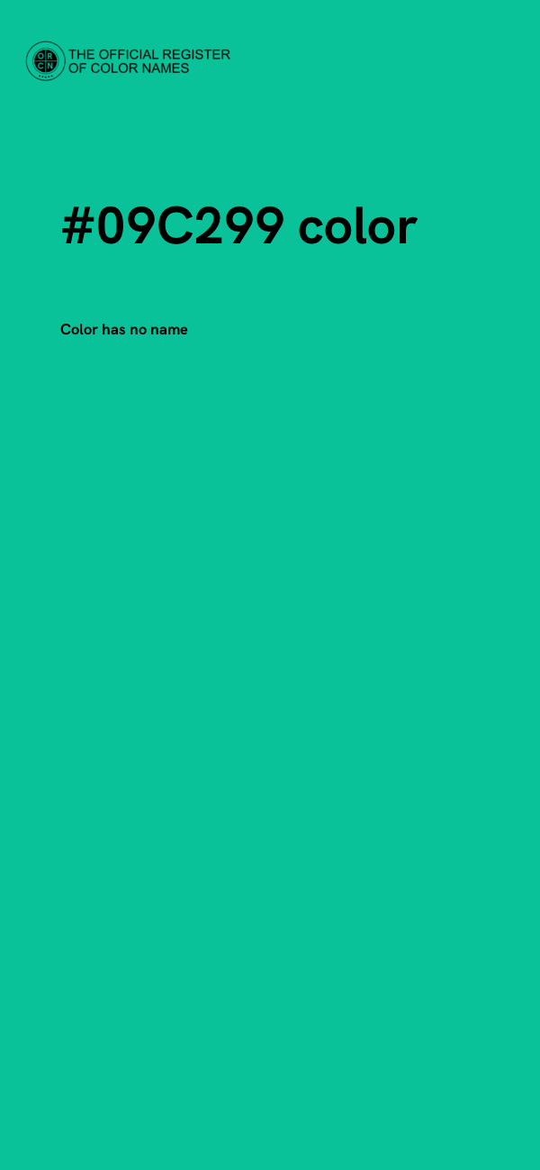 #09C299 color image