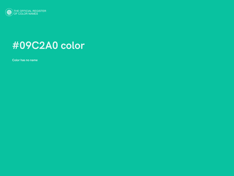 #09C2A0 color image