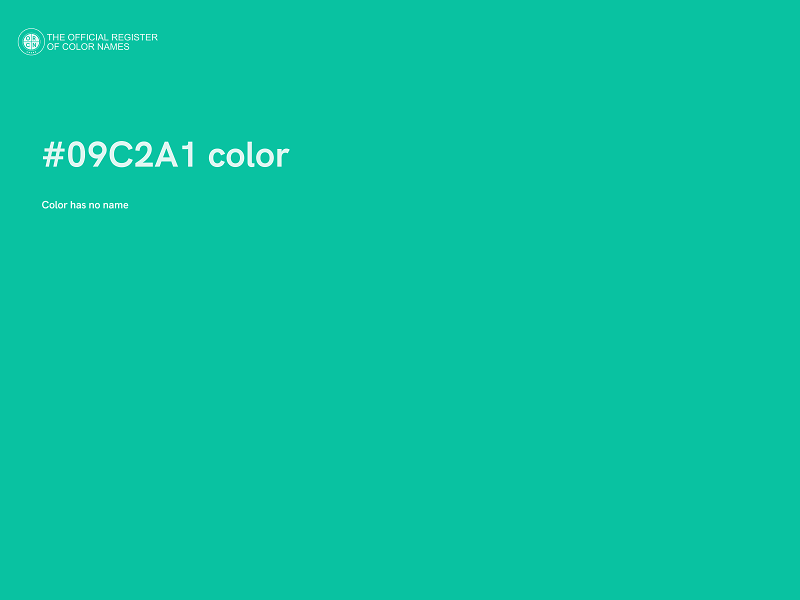 #09C2A1 color image