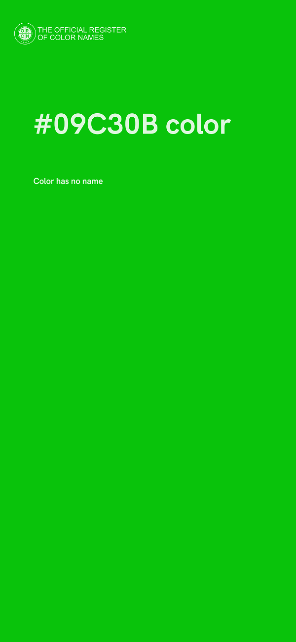 #09C30B color image