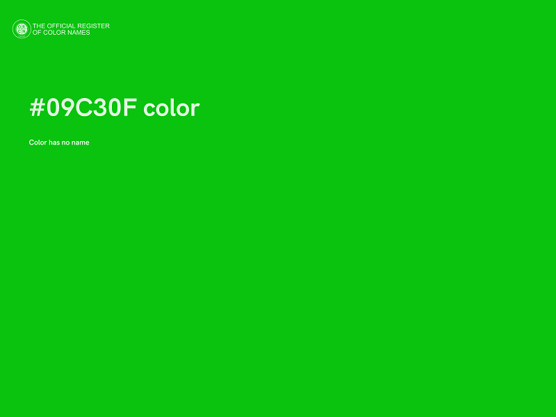 #09C30F color image