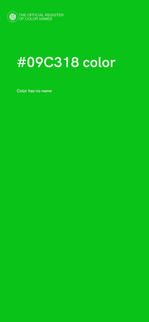 #09C318 color image