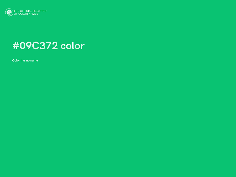 #09C372 color image