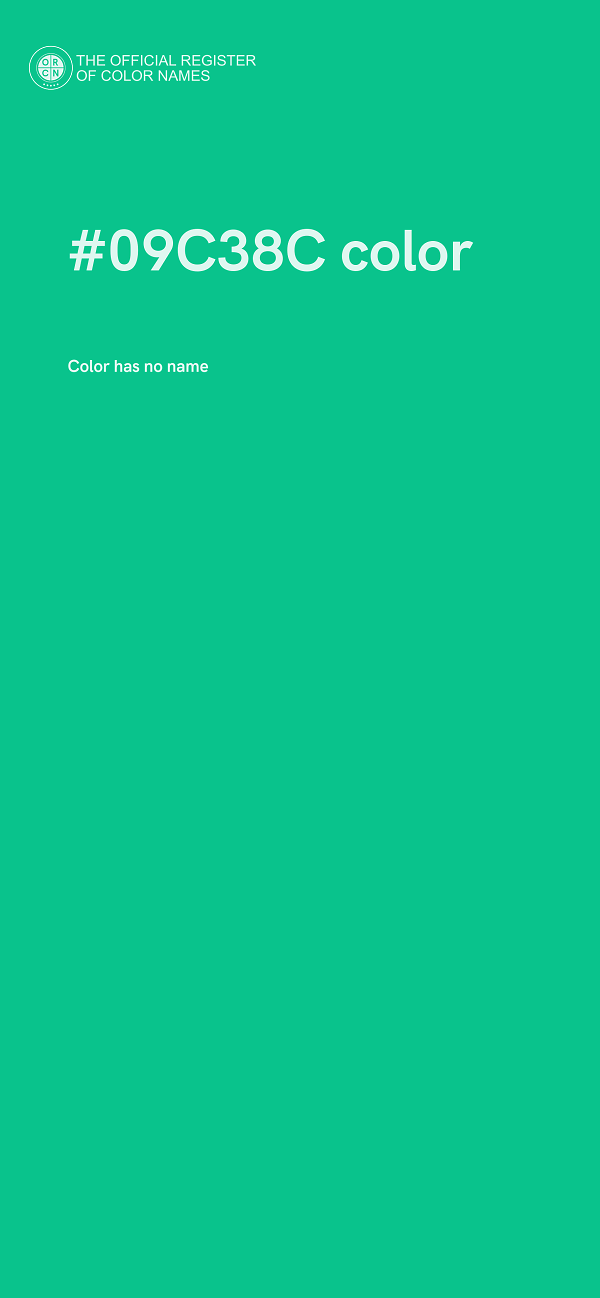 #09C38C color image