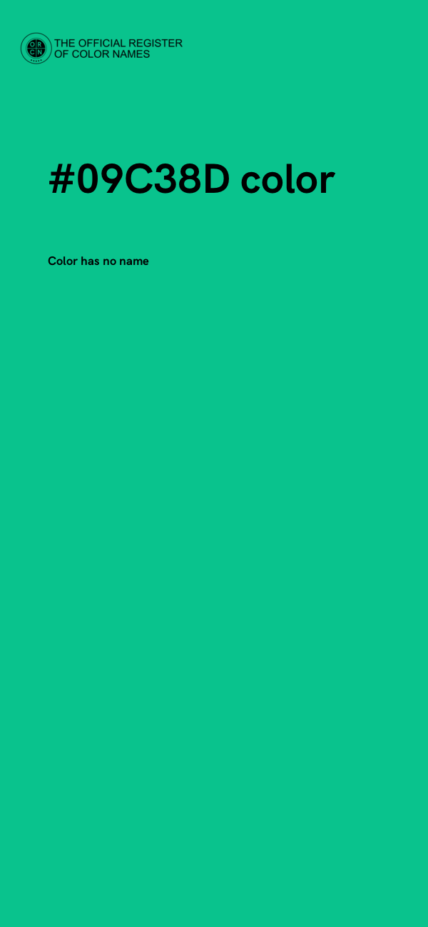 #09C38D color image