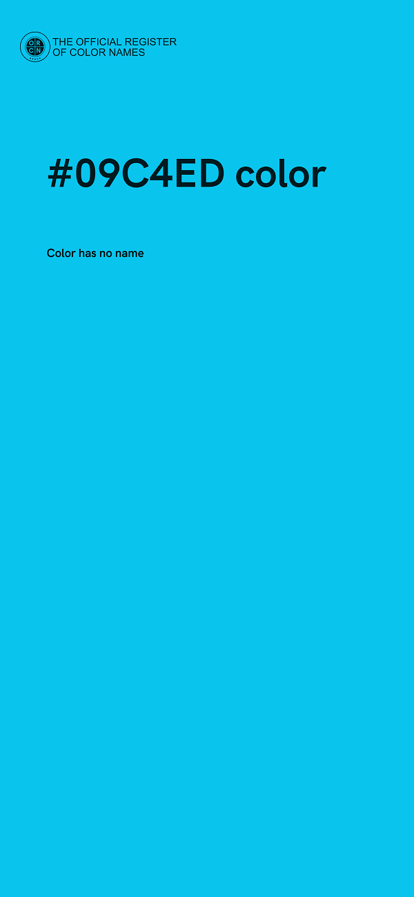 #09C4ED color image