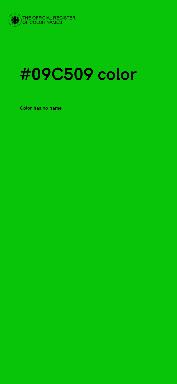 #09C509 color image