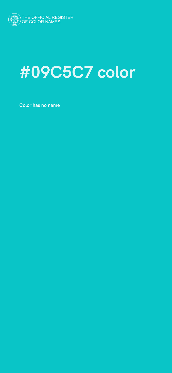 #09C5C7 color image