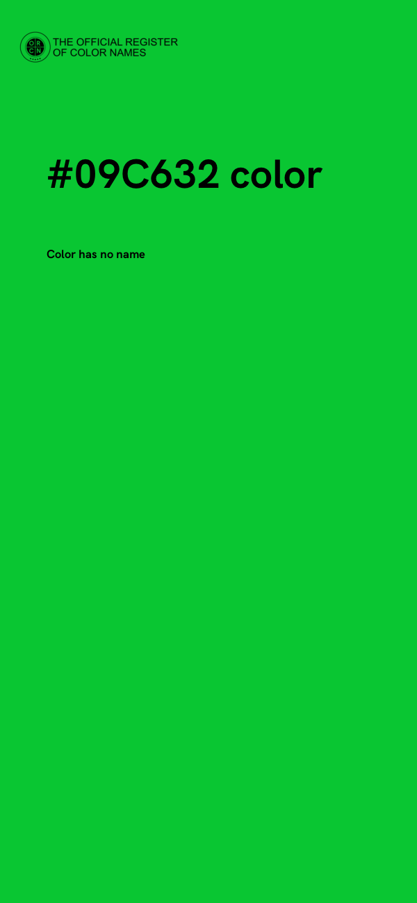 #09C632 color image