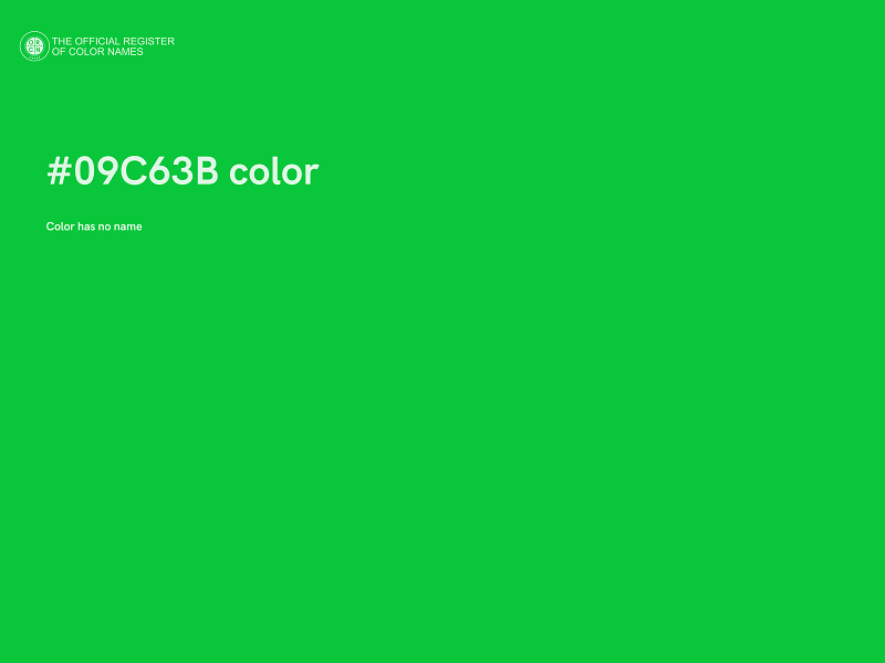 #09C63B color image