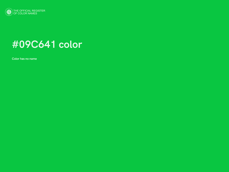 #09C641 color image