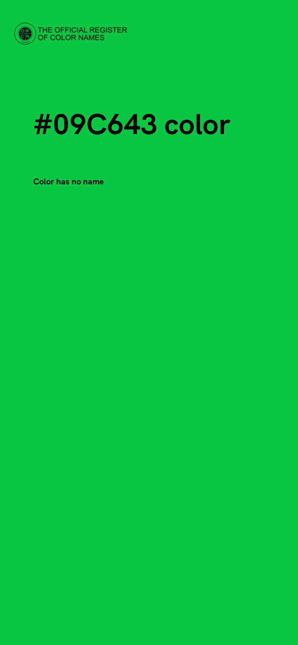 #09C643 color image