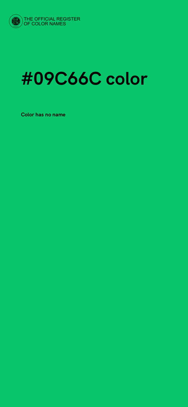 #09C66C color image