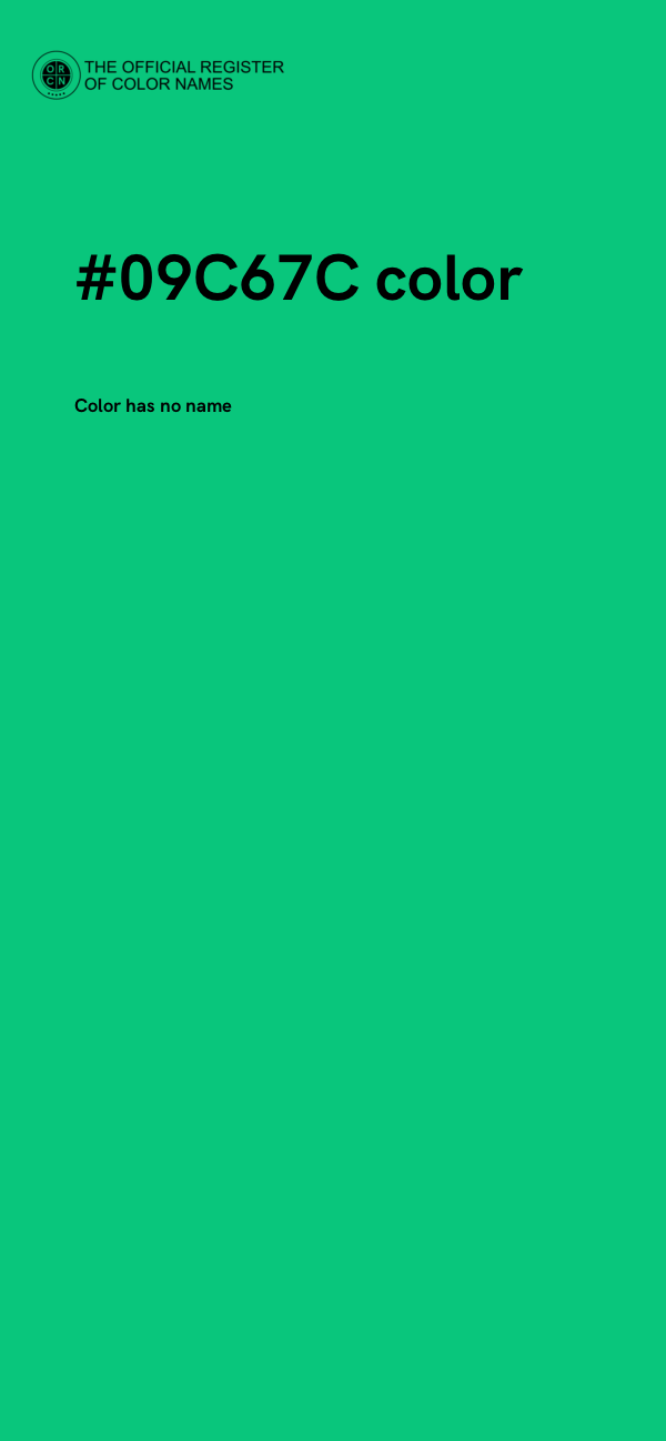 #09C67C color image