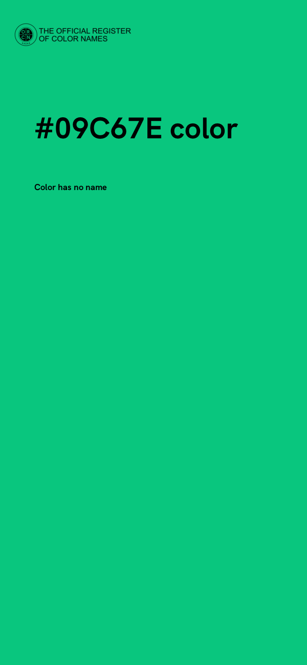 #09C67E color image