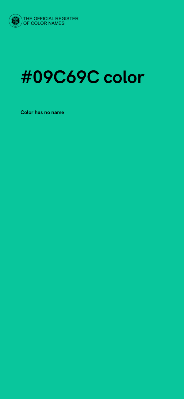 #09C69C color image