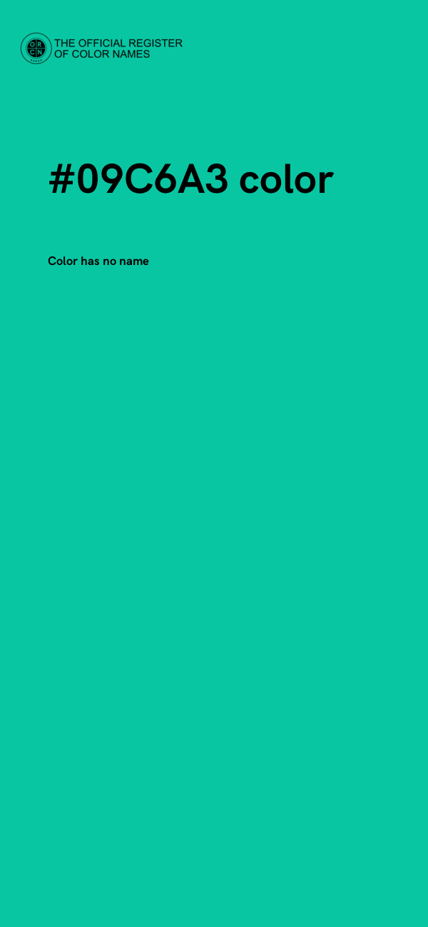 #09C6A3 color image