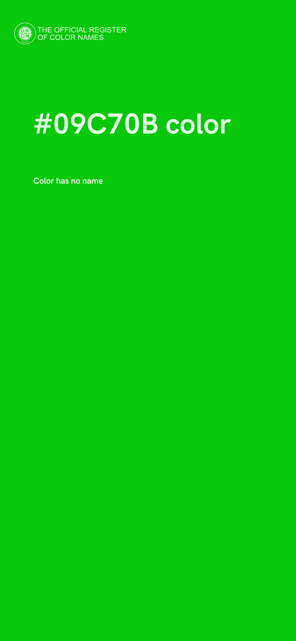#09C70B color image