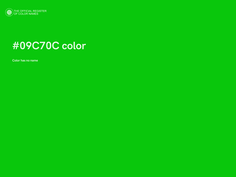 #09C70C color image