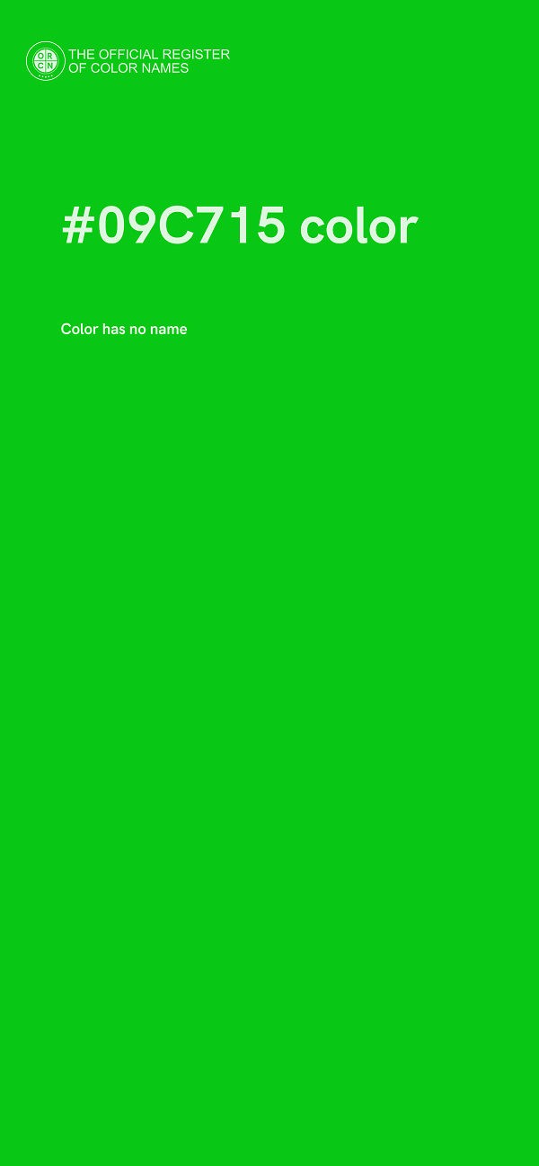#09C715 color image