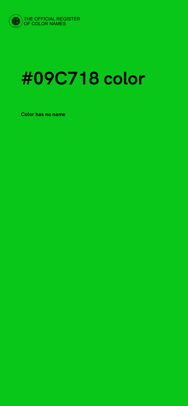 #09C718 color image