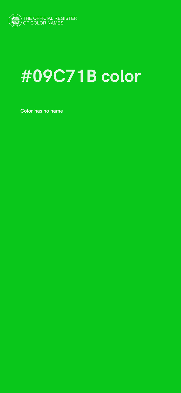#09C71B color image