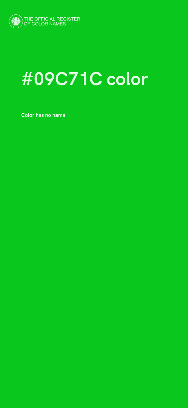 #09C71C color image