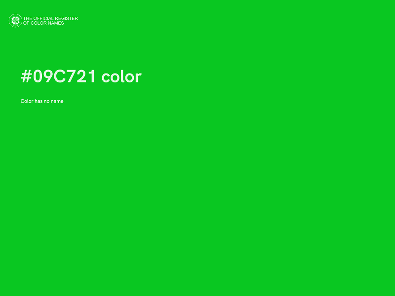 #09C721 color image