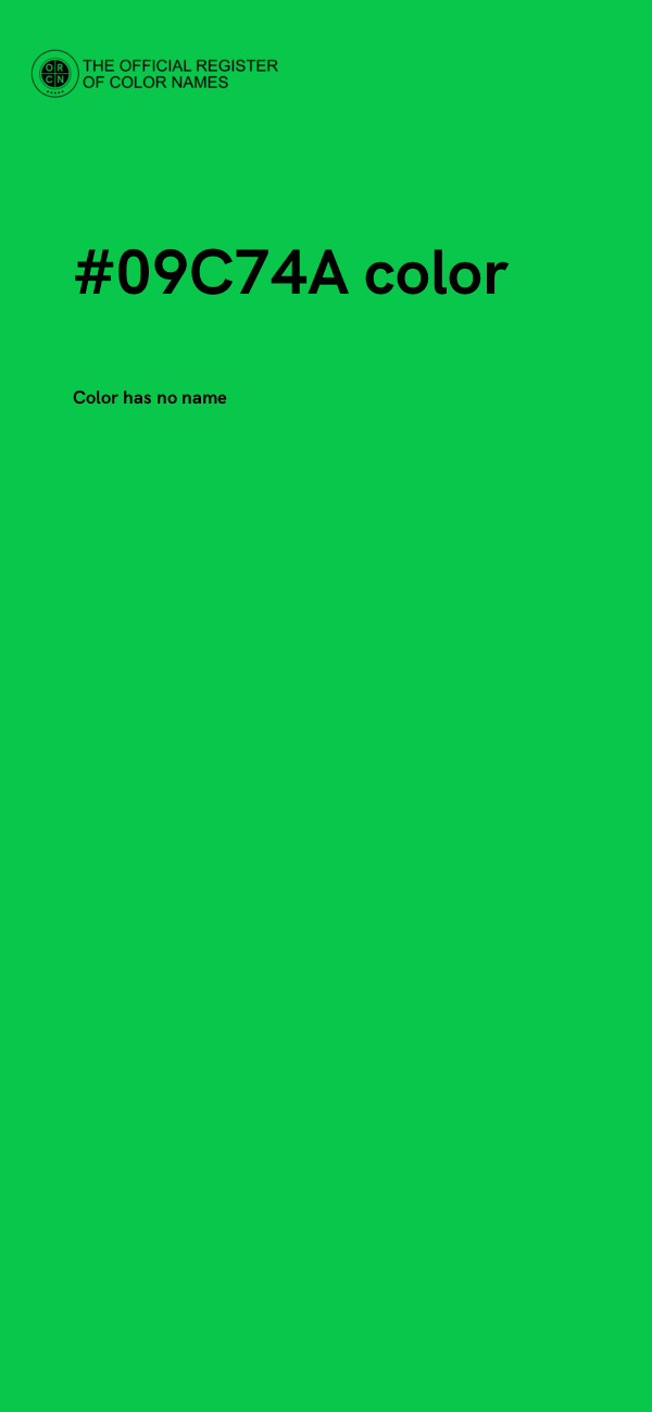 #09C74A color image