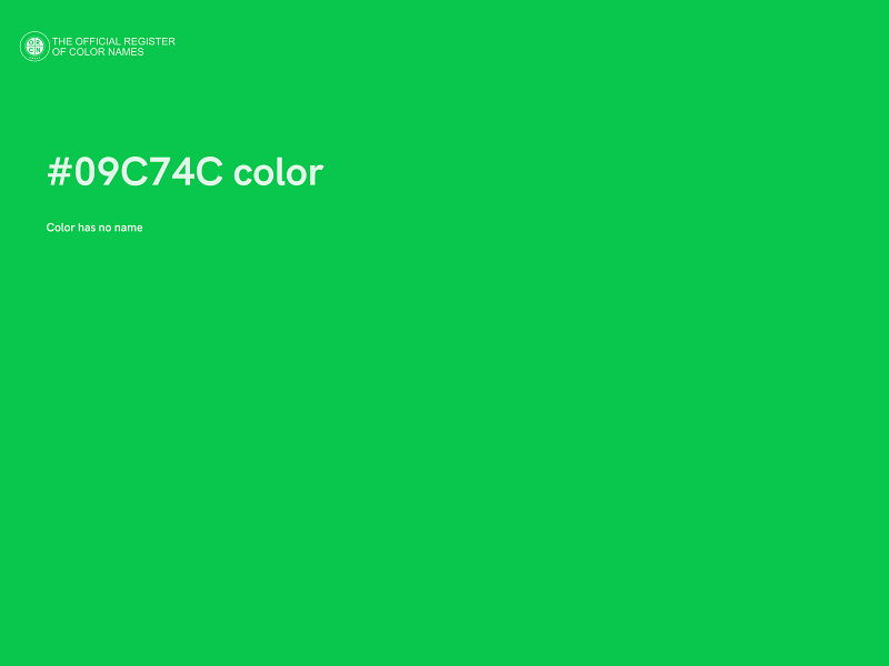 #09C74C color image