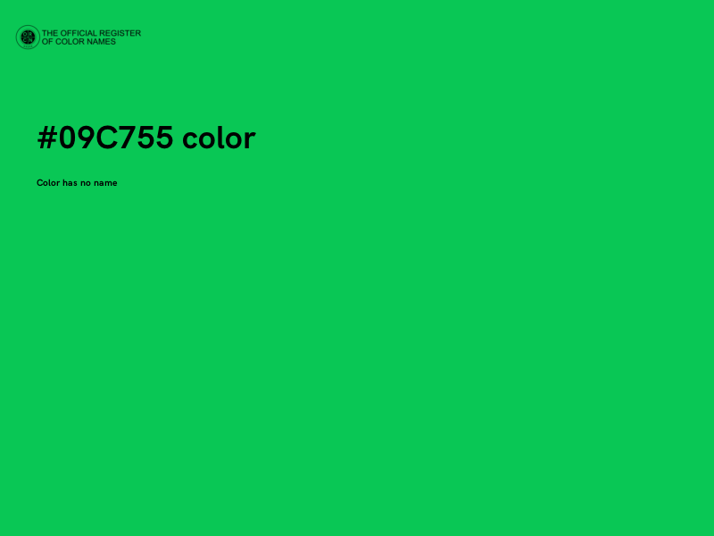 #09C755 color image