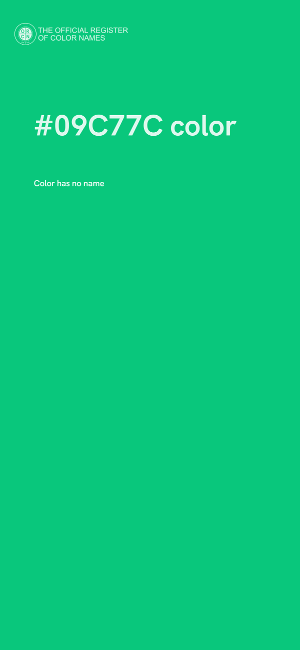 #09C77C color image