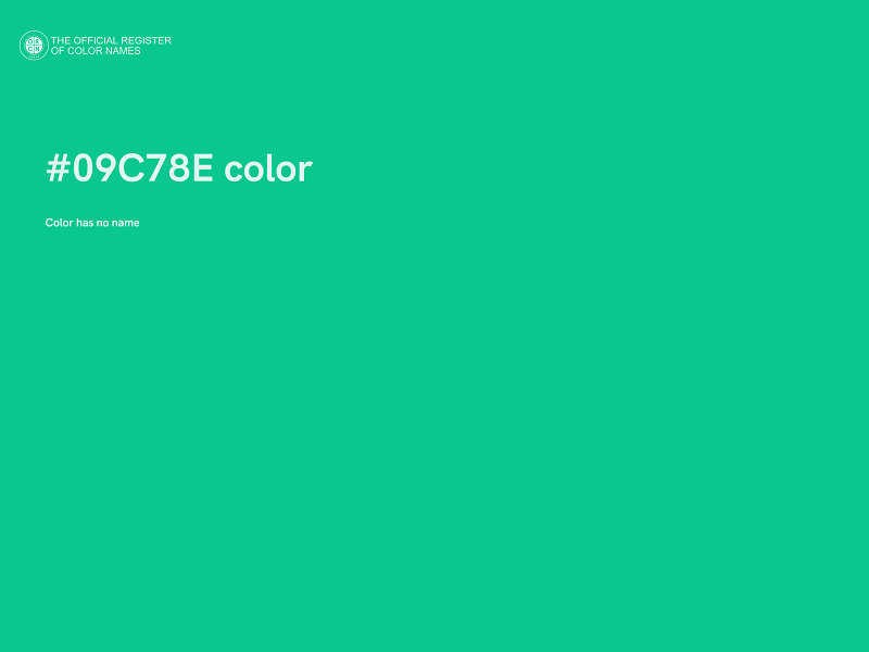 #09C78E color image