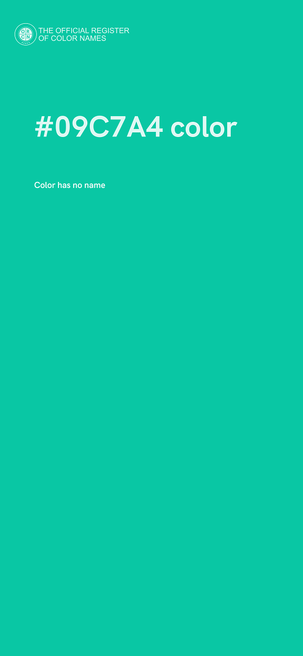 #09C7A4 color image