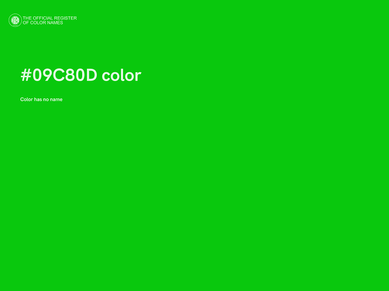 #09C80D color image