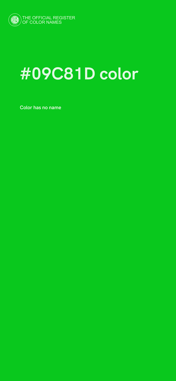 #09C81D color image