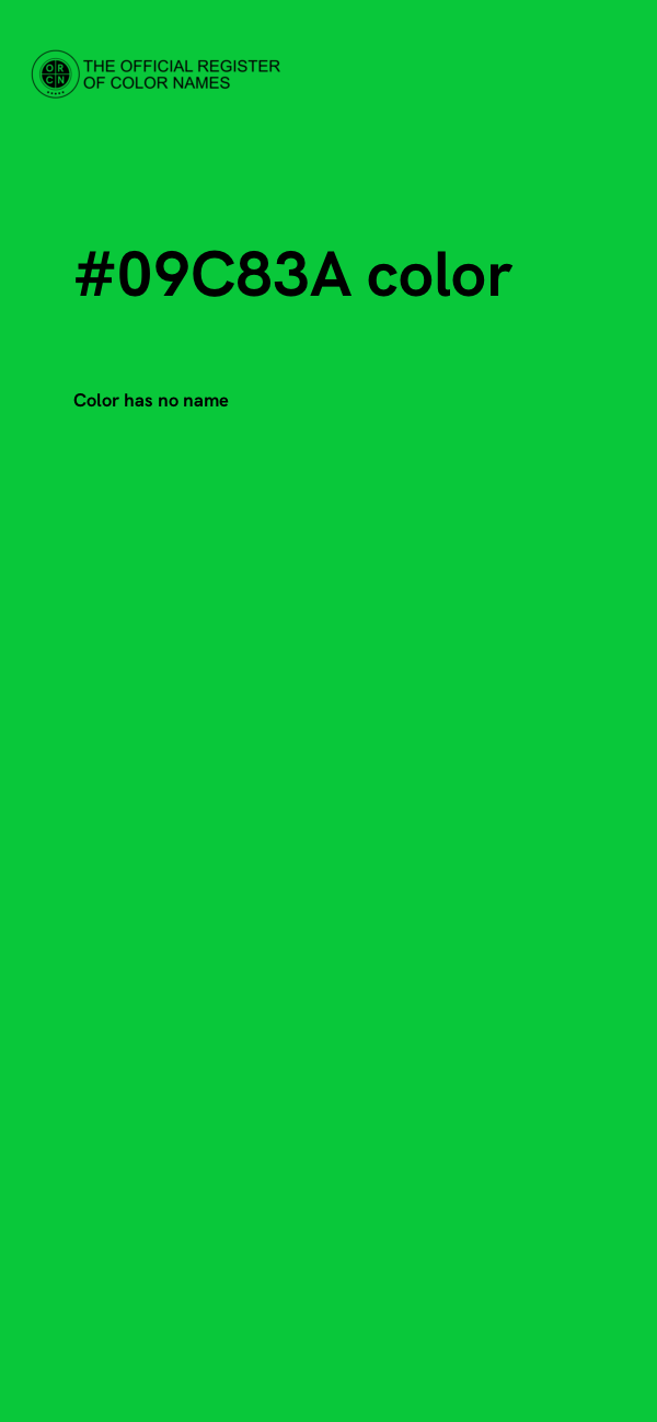 #09C83A color image