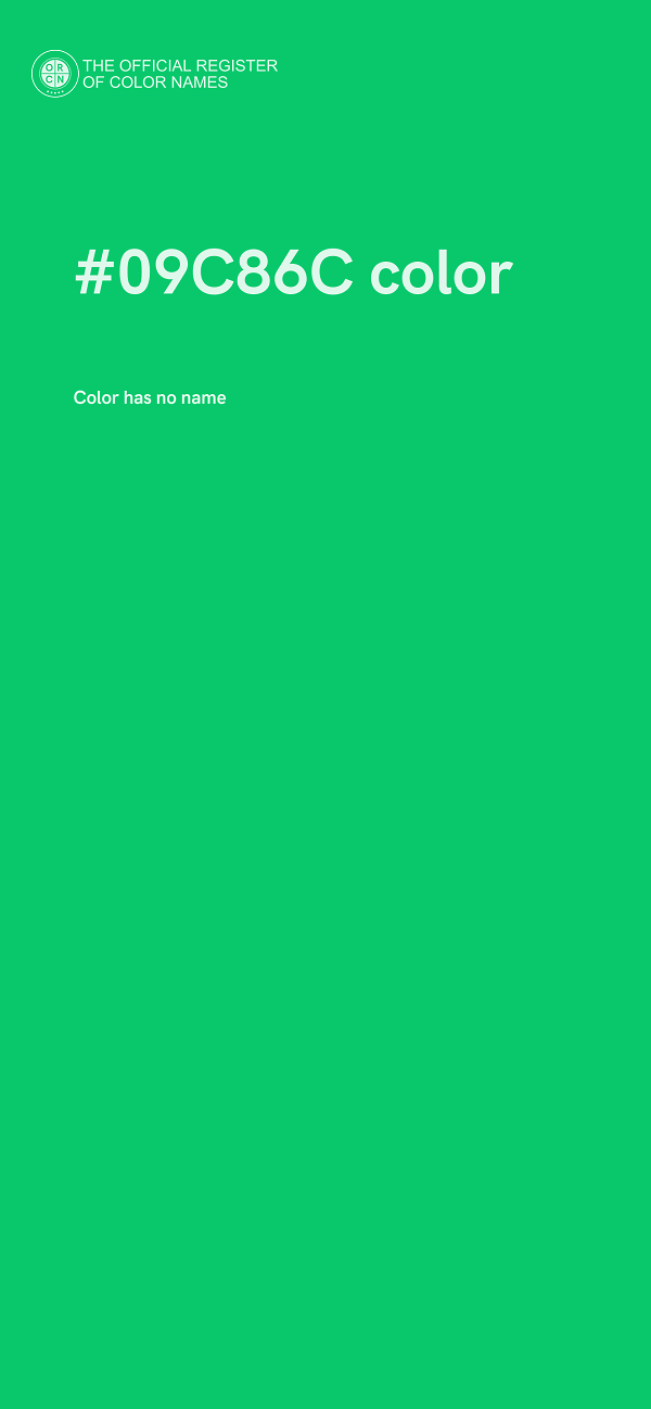 #09C86C color image
